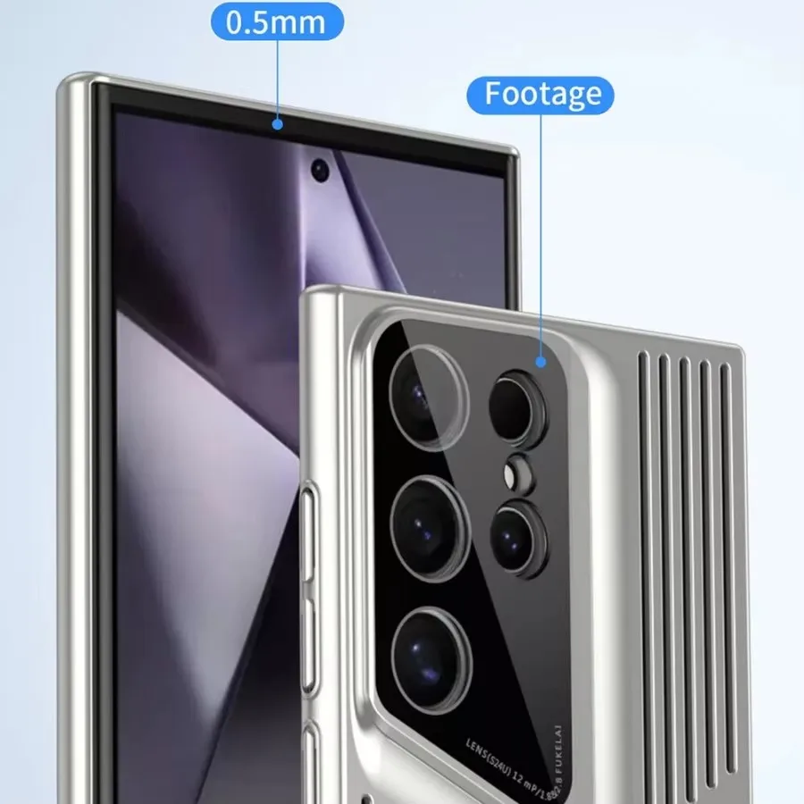 تبديد الحرارة التبريد قضية الهاتف لسامسونج S25 S24 S23 الترا S22 زائد تصفيح للصدمات شفرة عدسة الكاميرا غطاء للحماية #5