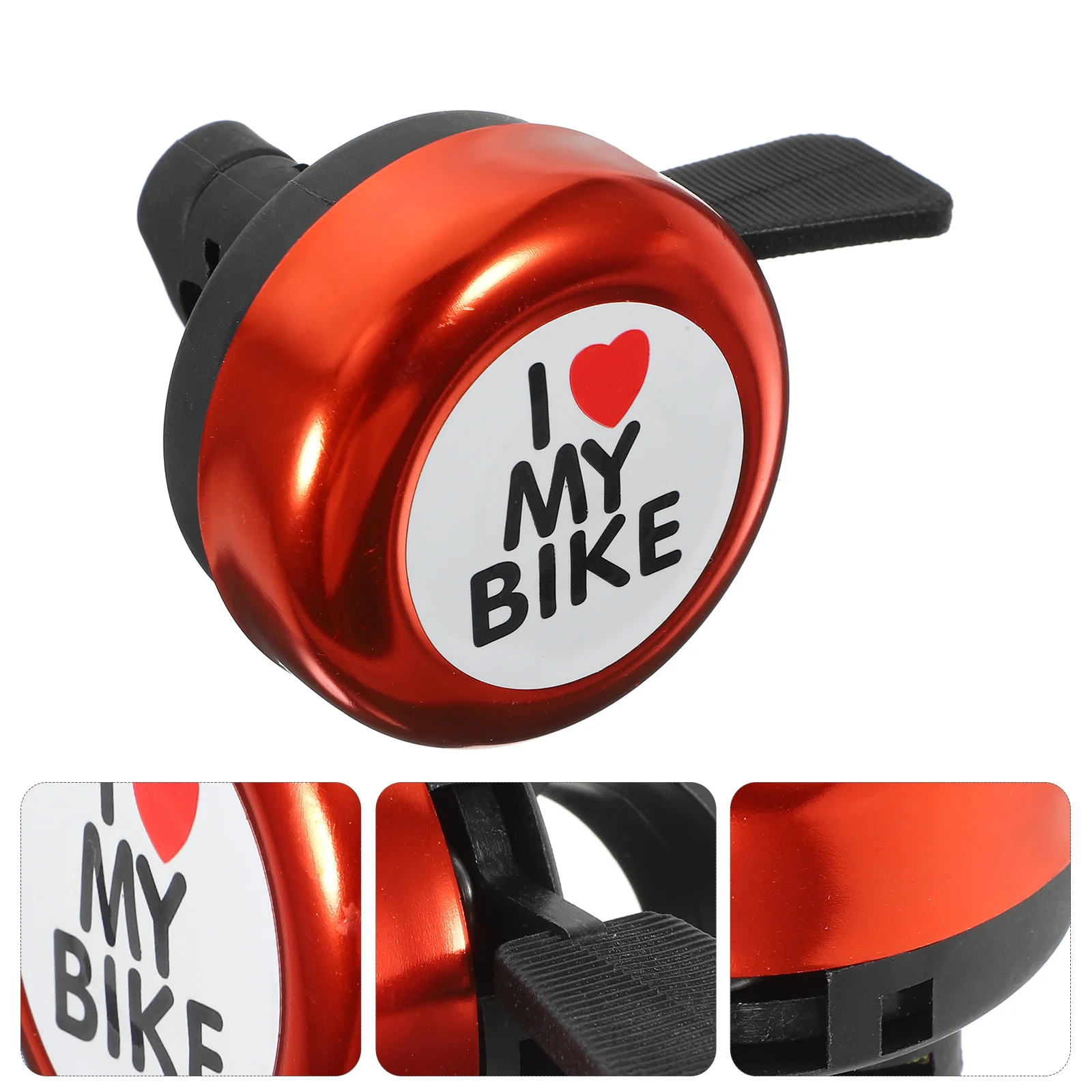 

Ring Bell Aluminum Bike Bell Red for 22mm Handlebar Safety Warning Crisp Sound Clear Ringtone Mountain Road Bike Accessory