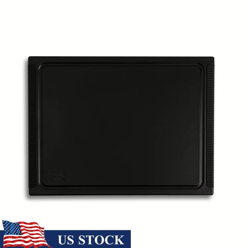Tabla de cortar de polietileno grande, tabla de preparación de cocina de doble cara de 12x16, jugo, bien, fácil de limpiar, superficie de preparación de alimentos duradera, diseño Rectangular