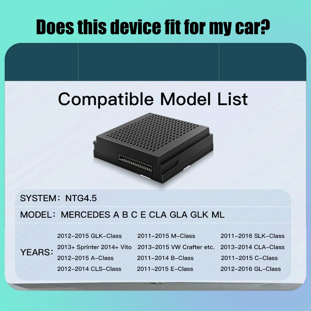 محول BONROAD اللاسلكي CarPlay Android Auto لبنز A B C E Class GLA CLA GLK SLK CLS GL W204 W176 W246 مع نظام NTG4.5