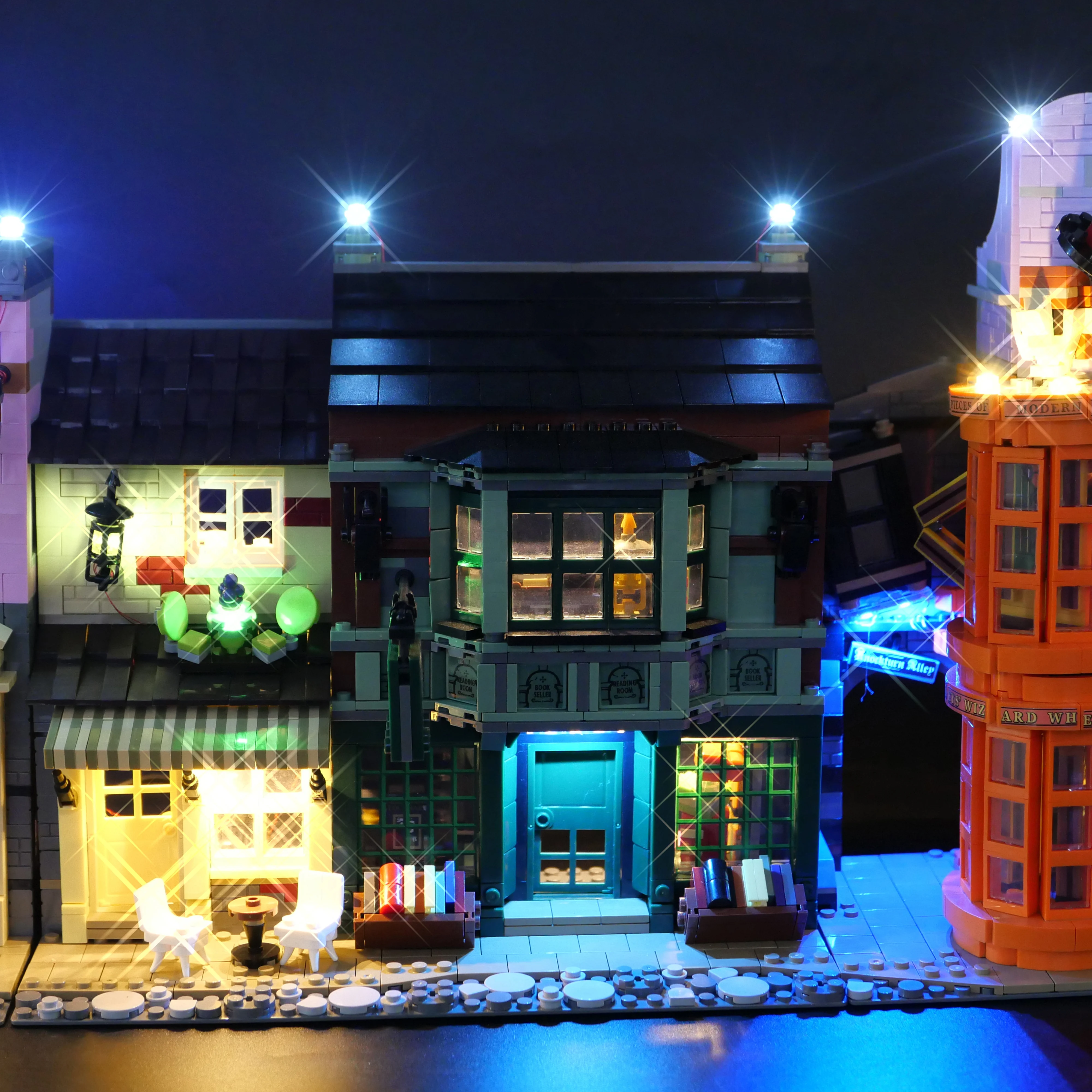 75978 매직 위저드 앨리 빌딩 블록 모델 스트리트 뷰 장식 조명 세트(조명만 해당)와 호환되는 LED 조명 키트