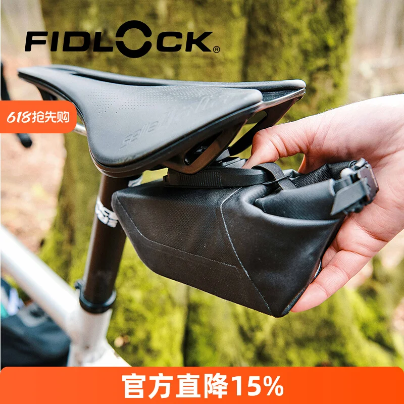 

FIDLOCK PINCLIP Магнитная седельная сумка Велосипедная хвостовая сумка Быстросъемная дорожная велосипедная сумка для езды на хвосте