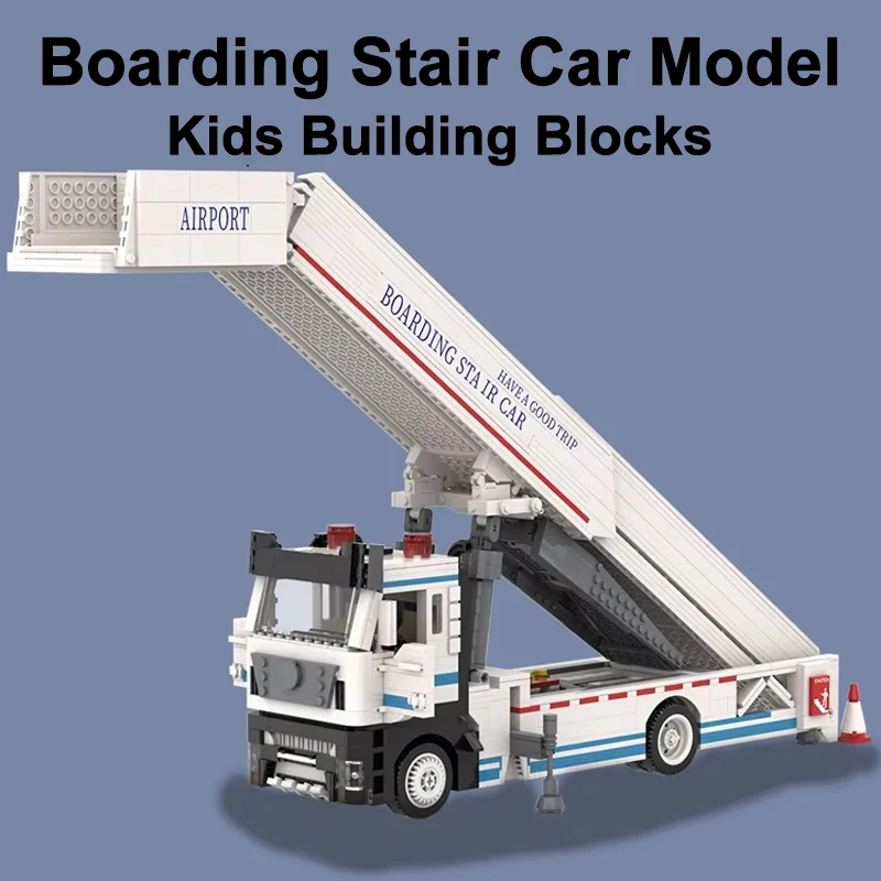 

1926PCS Building Blocks Boarding Stair Car Model Elevatable Ladder Engineering Vehicles Children Toys For Kids Adults Gifts