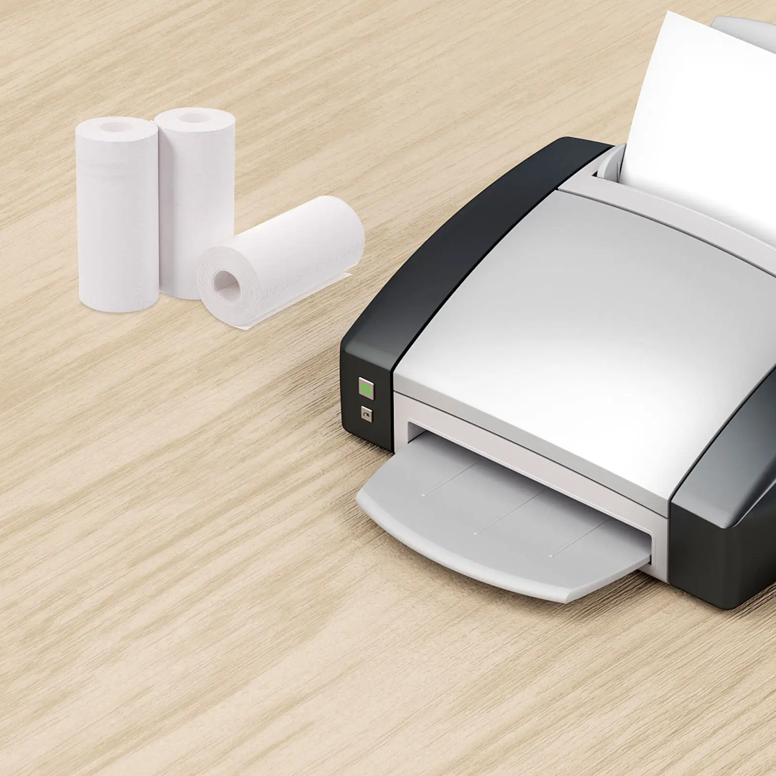 

10 Rolls Thermal Printer Label Paper Self-Stick Blank Stickers for Marking Tabs Filing Storage Organization School Art Project