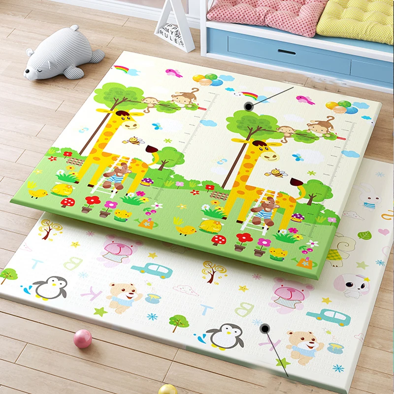 Optics-Polymères de jeu pour bébé Xpe, puzzle pliable, tapis pour enfants, lea dans la pépinière, tapis d'escalade, activité pour enfants, jeux, jouets