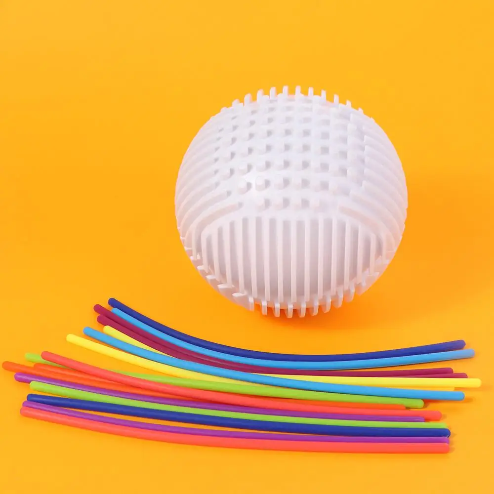 

3D стереоскопический шар Монтессори для сенсорной деятельности, цвет радуги, поворотная веревка, шарик для моторики, дизайн «сделай сам», силиконовый материал