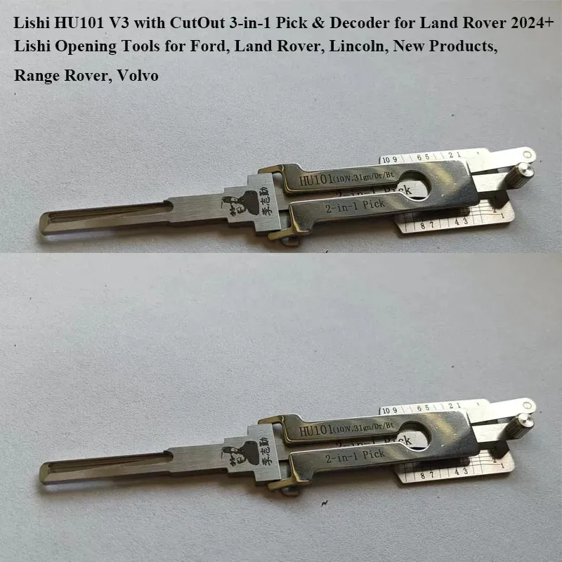

1P HU100 VA2T HU101 TOY2014 Hu66 Nsn14 K5 TOY2018 Sip22 Decoder Lishi Master Lock Picking Tool Key Decoder Locksmith Lockpick