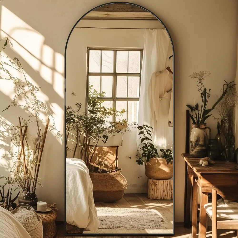 

Full Length Mirror, 76"x34" Oversized Arched Mirror Large Standing Mirrors, Tall Mirrors Body Floor Mirror for Bedroom Living Ro