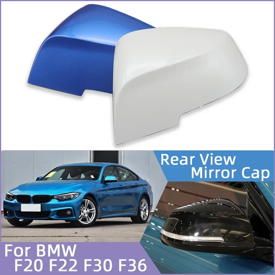 Car Painted Rearview Mirror Cover Cap for BMW 2012-2019 Series 1 2 3 4 X1 220 320 420 F20 F21 F22 F23 F30 F31 F32 F33 F36 E84