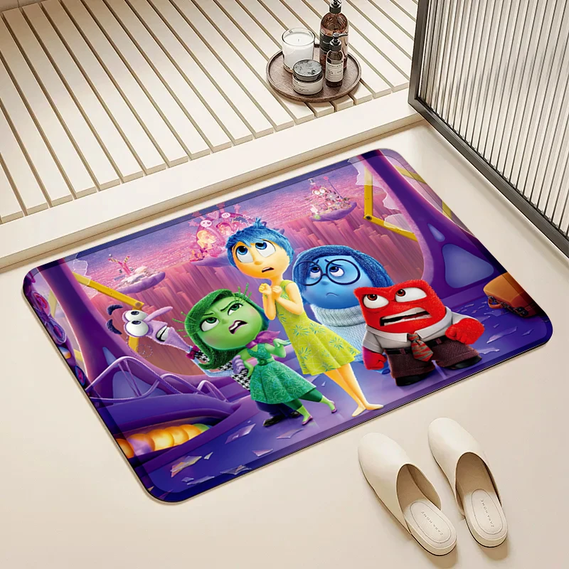 

Disney Inside Out Joy & Emotions Door Mat Non-Slip Washable Floor Rug for Home Kids Room Decor