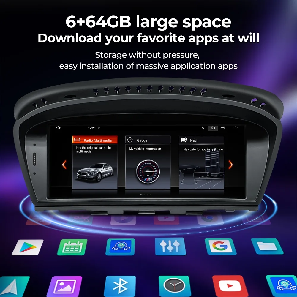 

8.8 Inch Car Multimedia Player Car Radio for BMW 3/5 Series E60 E61 E90 E91 E92 E93 Wireless CarPlay Android Auto CIC System