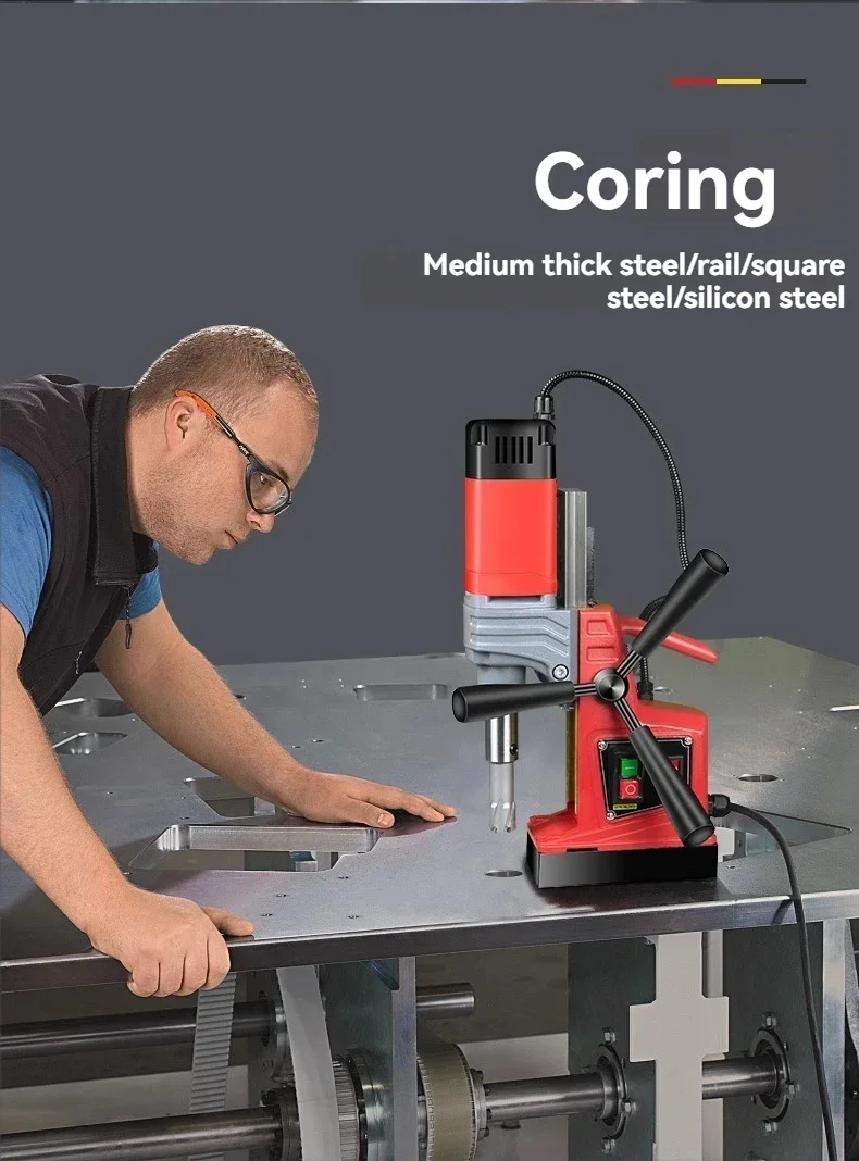 

Горячая продажа AX60S Магнитная буровая установка - Магнитная дрель промышленного класса Мощная электрическая настольная дрель