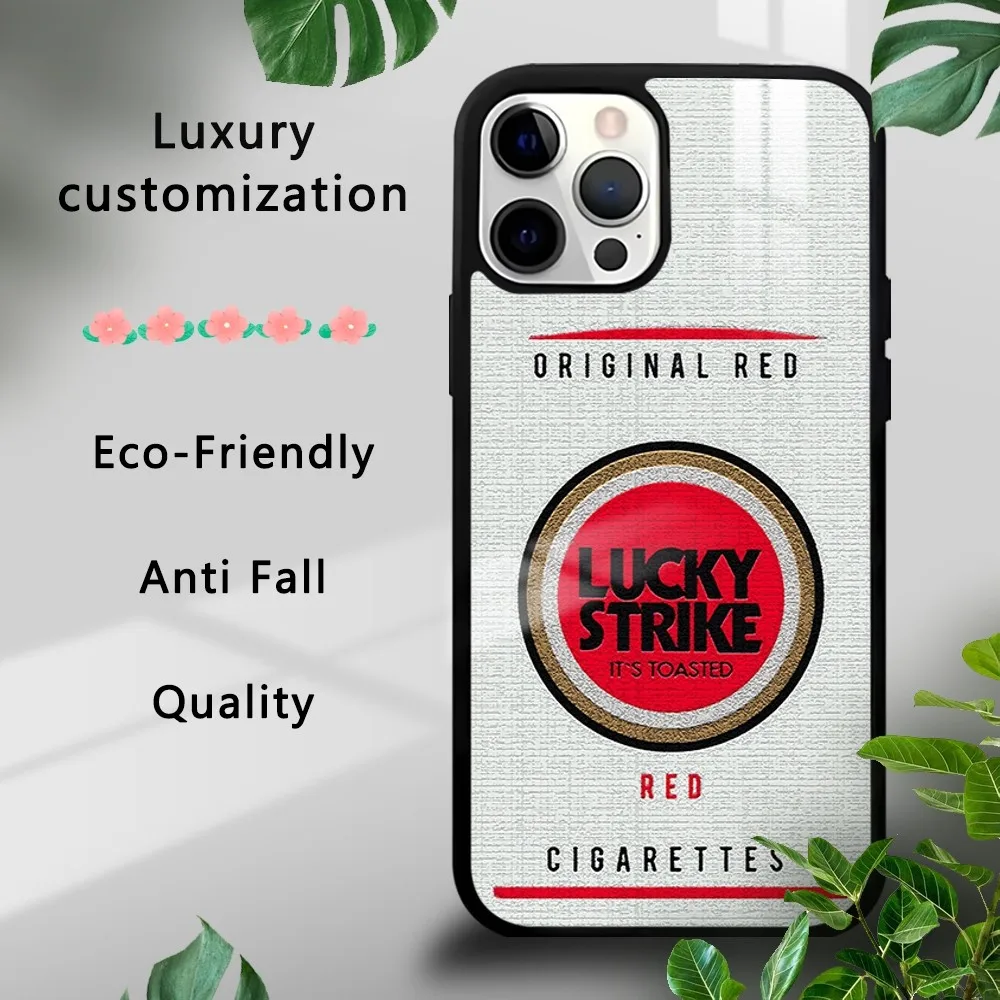 ل LUCKYS-جراب هاتف سجائر لهاتف آيفون ، آيفون 16 ، 15 ، 14 ، 13 ، 12 ، 11 برو ، XS ماكس ، ميني بلس ، خلوي ، فوندا صلبة