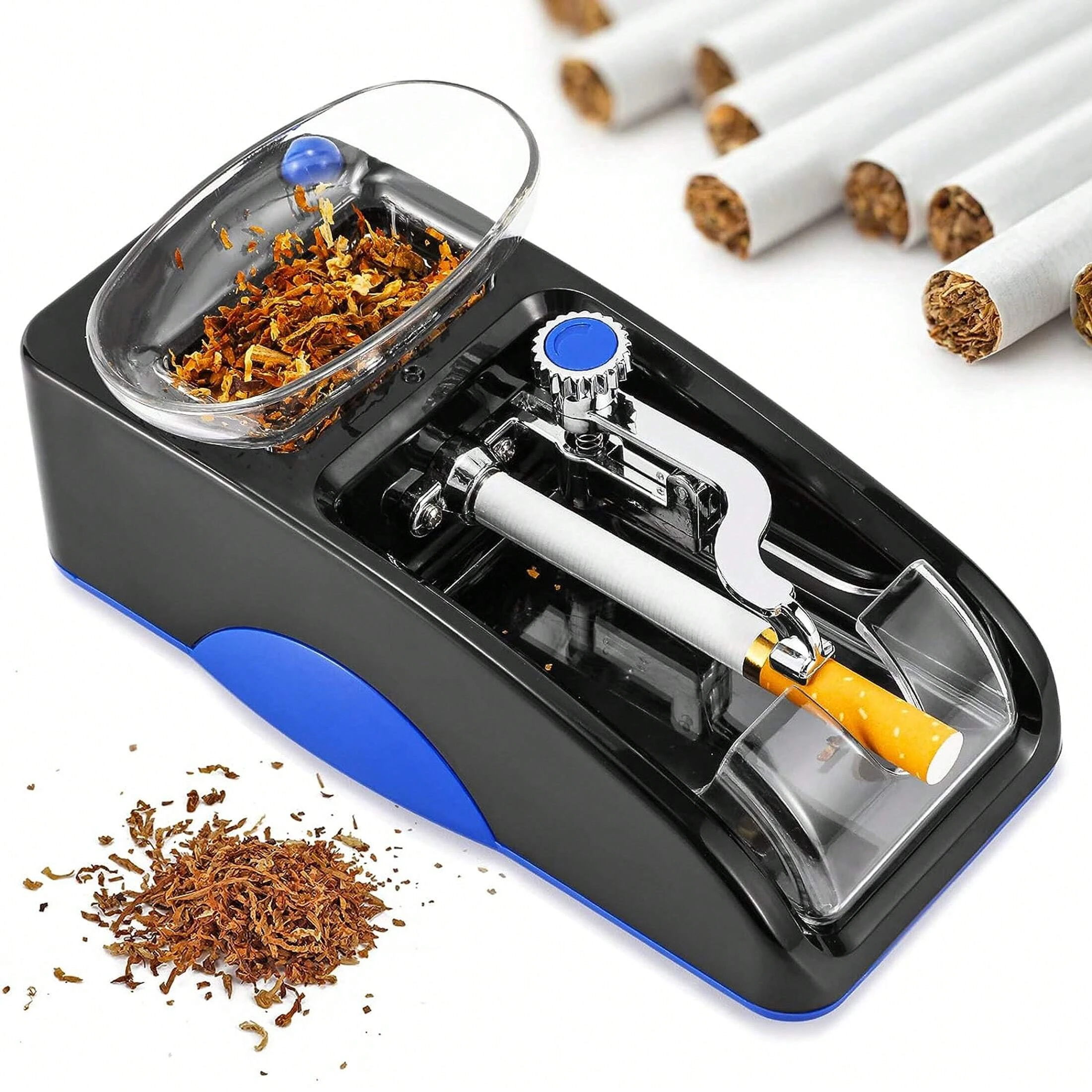 

6.5/8mm Electric Automatic Cigarette Rolling Machine -Plug in Cigarette Mini Tobacco Roller Maker for Most Rolling Paper Tool