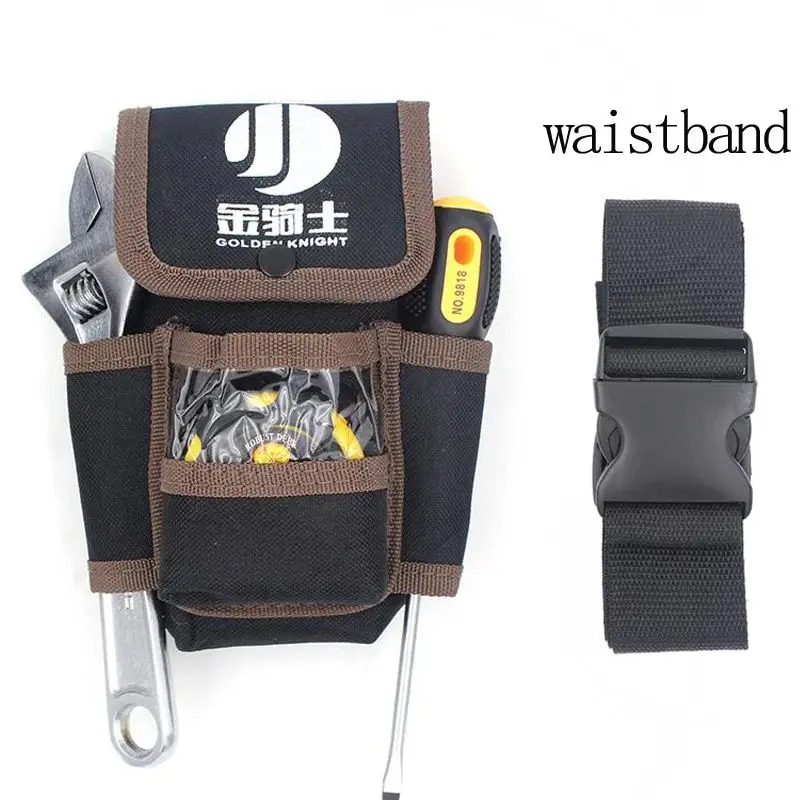 Multifunctional Electrician Tool Bag Waterproof Oxford Tools Kit Pockets & Waist Belt 공구벨트 공구밸트