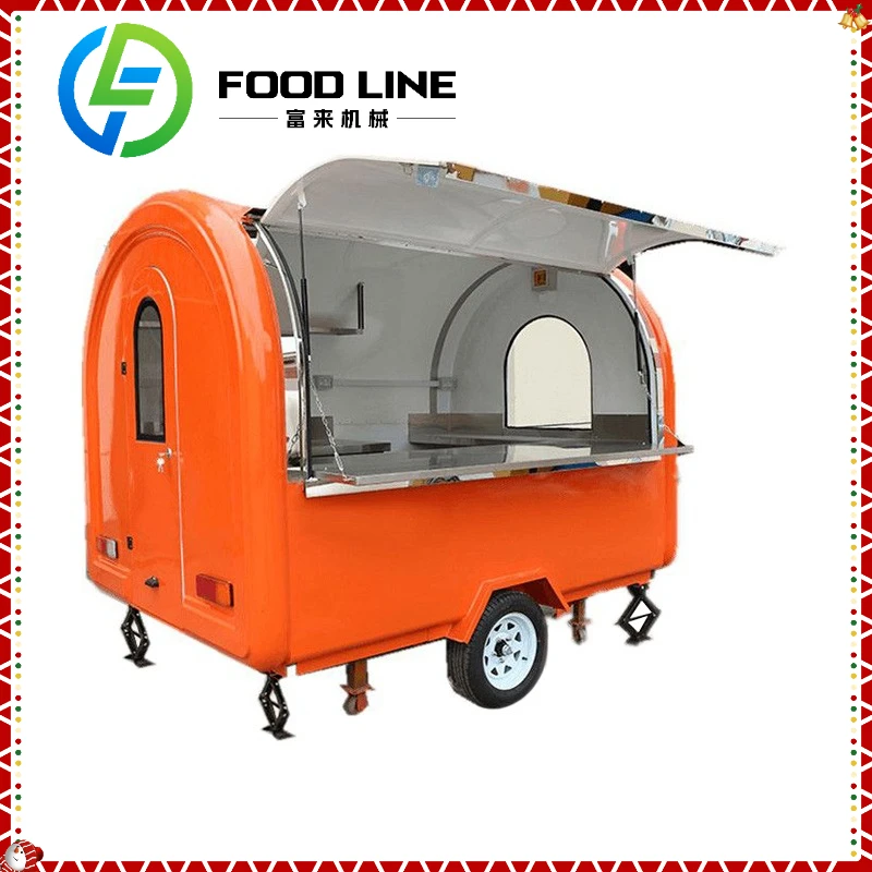 High Quality Food Truck Prosky Cheap Price Hot Dog Coffee Cart Mobile Fast Food Cart Trailer Mobile Dining Car for Sale