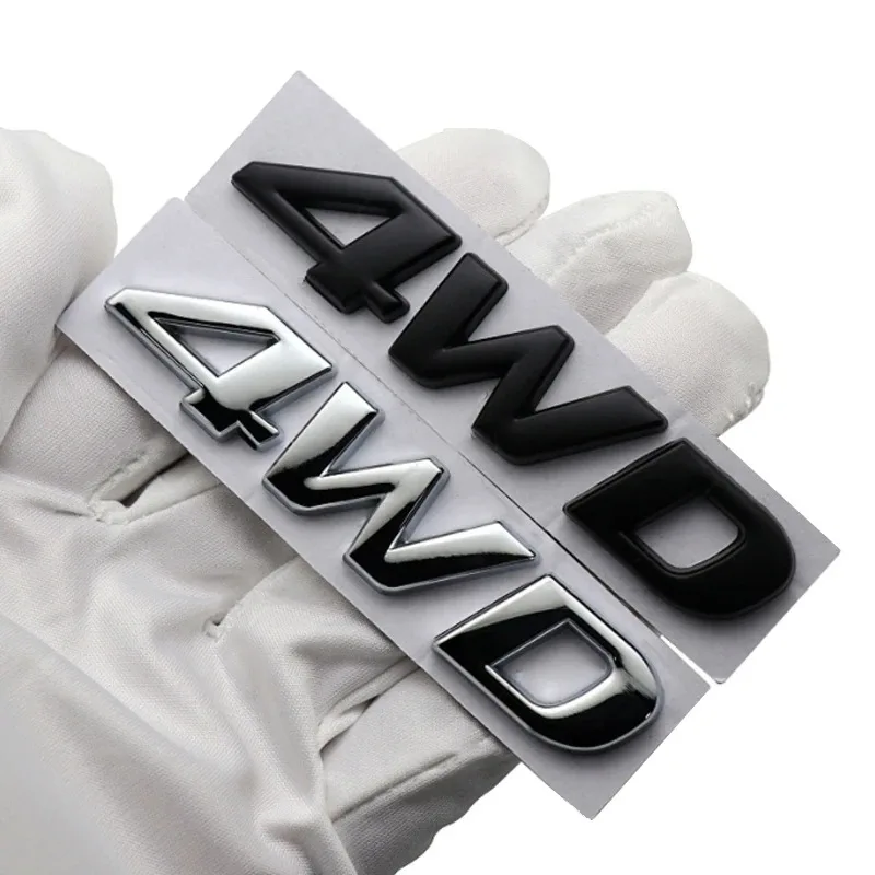 3D 4WD Car Logo suitable For Hyundai IX25 IX35 new Tucson Santafe personality four wheel drive tail label stickers Trunk letter