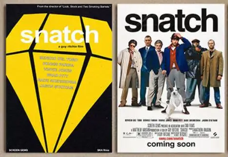 Snatch Classic Movie Print Art Canvas Poster For Living Room Decor Home Wall Picture