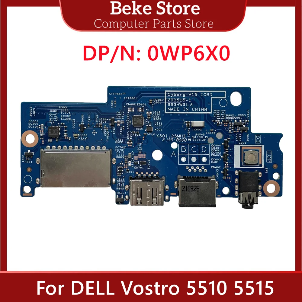

Beke New Original USB Audio Card Reader RJ45 IO Board For Dell Vostro 5510 5515 203515-1 0WP6X0 WP6X0 CN-0WP6X0 Fast Ship