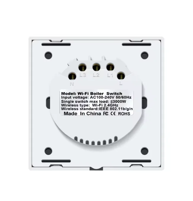 Tuya Smart Life UE EE. UU. Calentador de agua de caldera Interruptor táctil con monitoreo del consumo de energía Control de voz asistente de Google Alexa