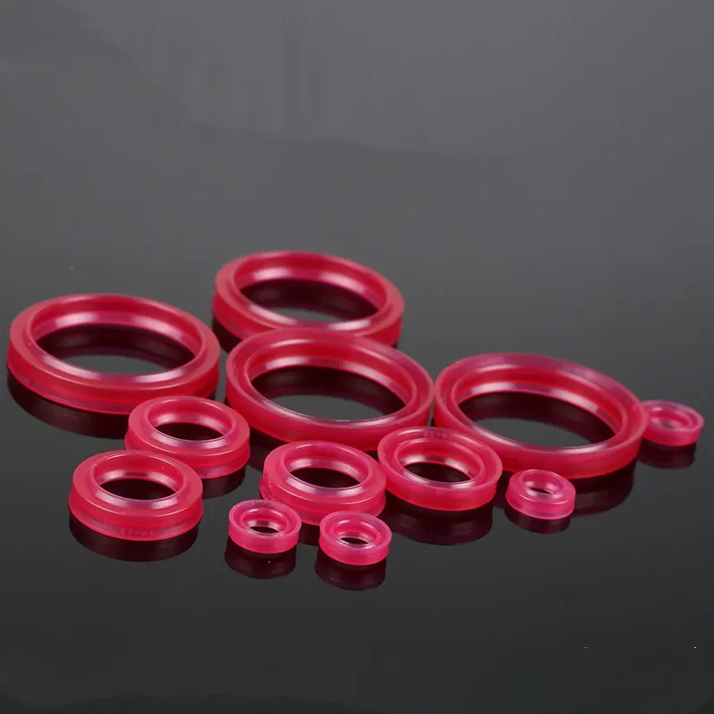NEM PET imported red polyurethane PU cylinder piston rod dust-proof seal ring thin