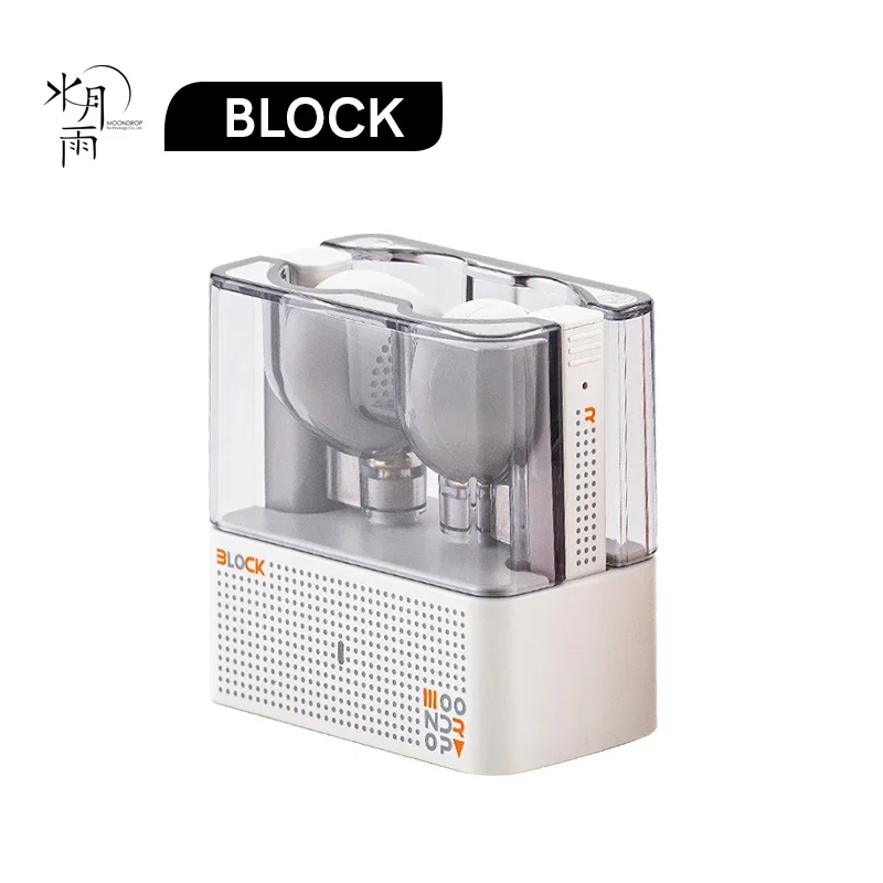 MOONDROP Block Hochwertige Bluetooth-TWS-Ohrhörer mit flachem Kopf und geringer Latenz Bluetooth V5.4