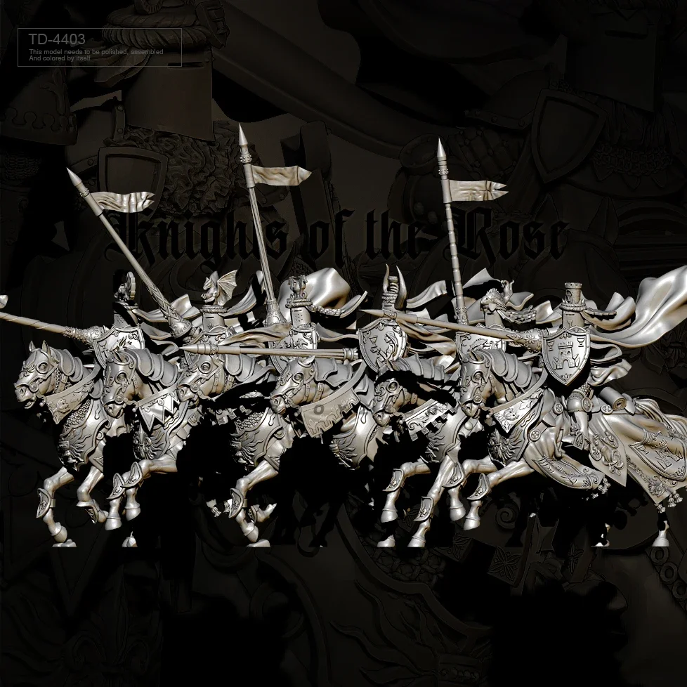 38mm 1/48 Resin Soldier model kits figure colorless and self-assembled 6pcs（3D Printing  ） TD-4403/3D