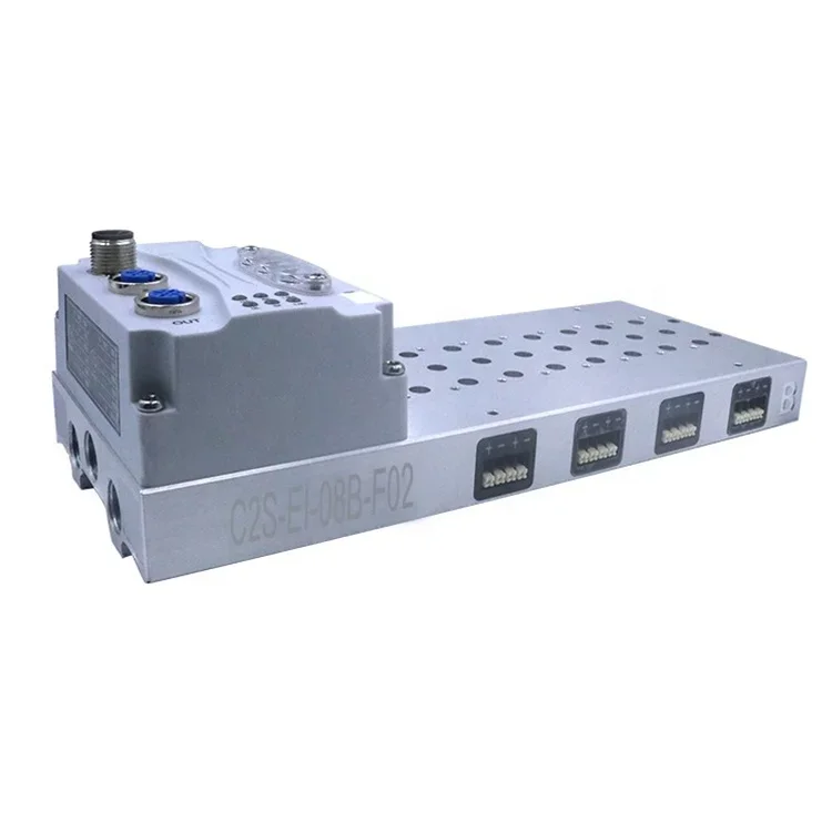 

High Precision EtherNet/IP 4-24 Position Dual Electric Control Automation Industry Pneumatic Parts Bus Solenoid Valve Island