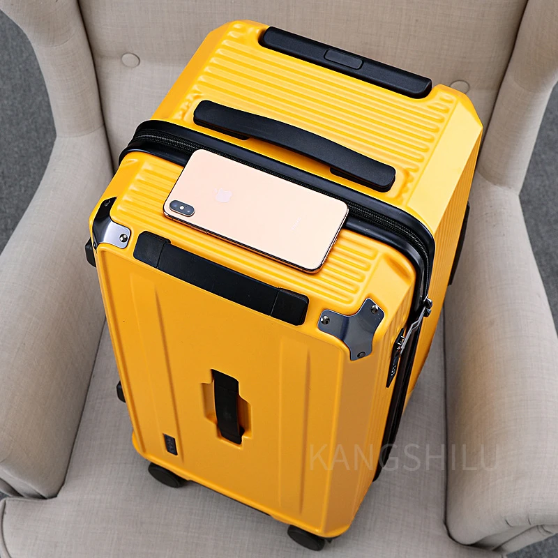 Grande Capacidade Mala de Viagem, Roda Universal, Senha Espessado Trolley Case, Duplo Zíper Fechado, Novo, 22 ", 26", 28 ", 30", 32"