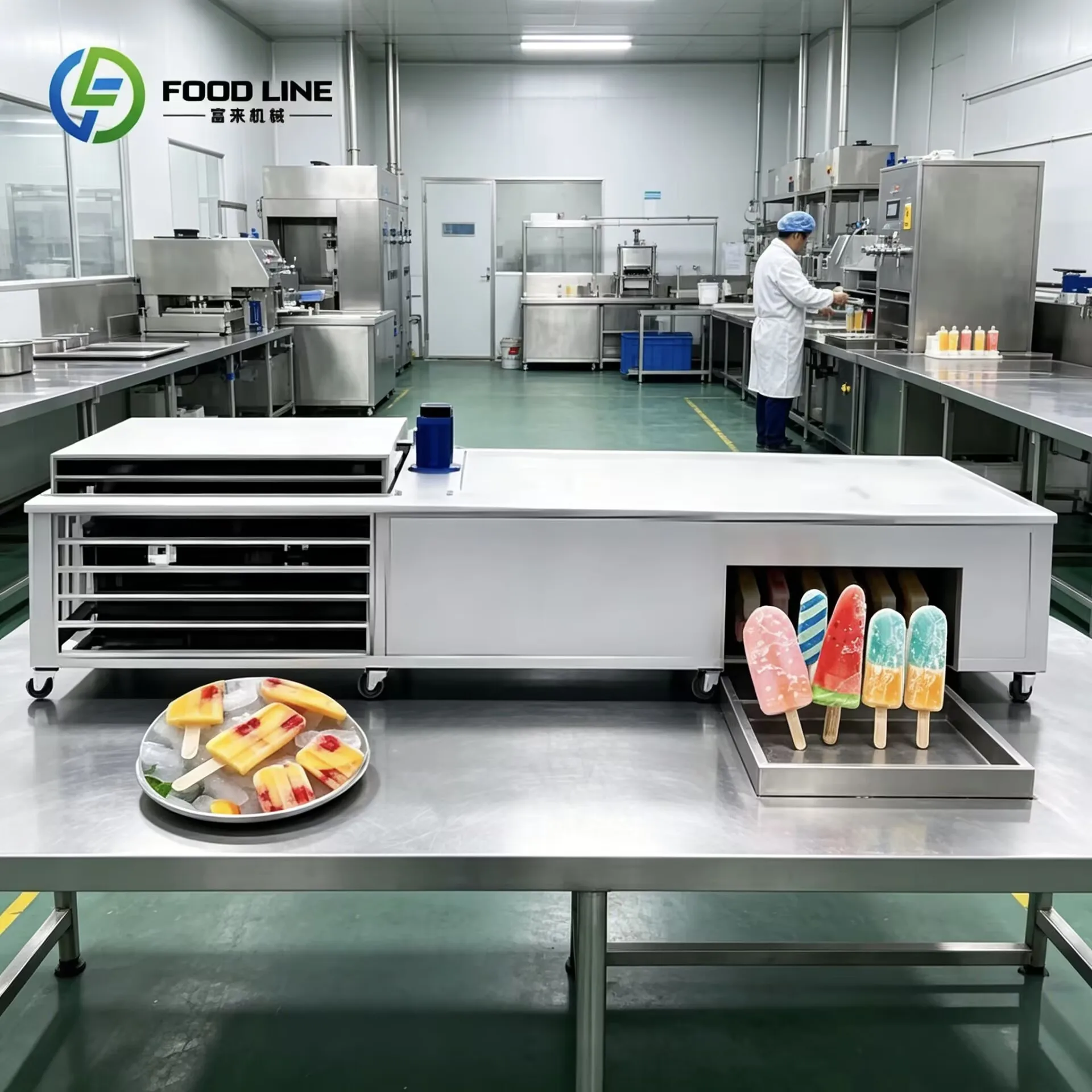 Commercial Fast Cooling Stainless Steel Equipment for Fruit Juice Frozen Treats Popsicle Machine