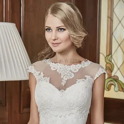 Appliques Sleeveless Wedding Bolero Scoop Bridal Wraps for Wedding Party Coat Cheap Bride Jacket Bolero Shrug Customized