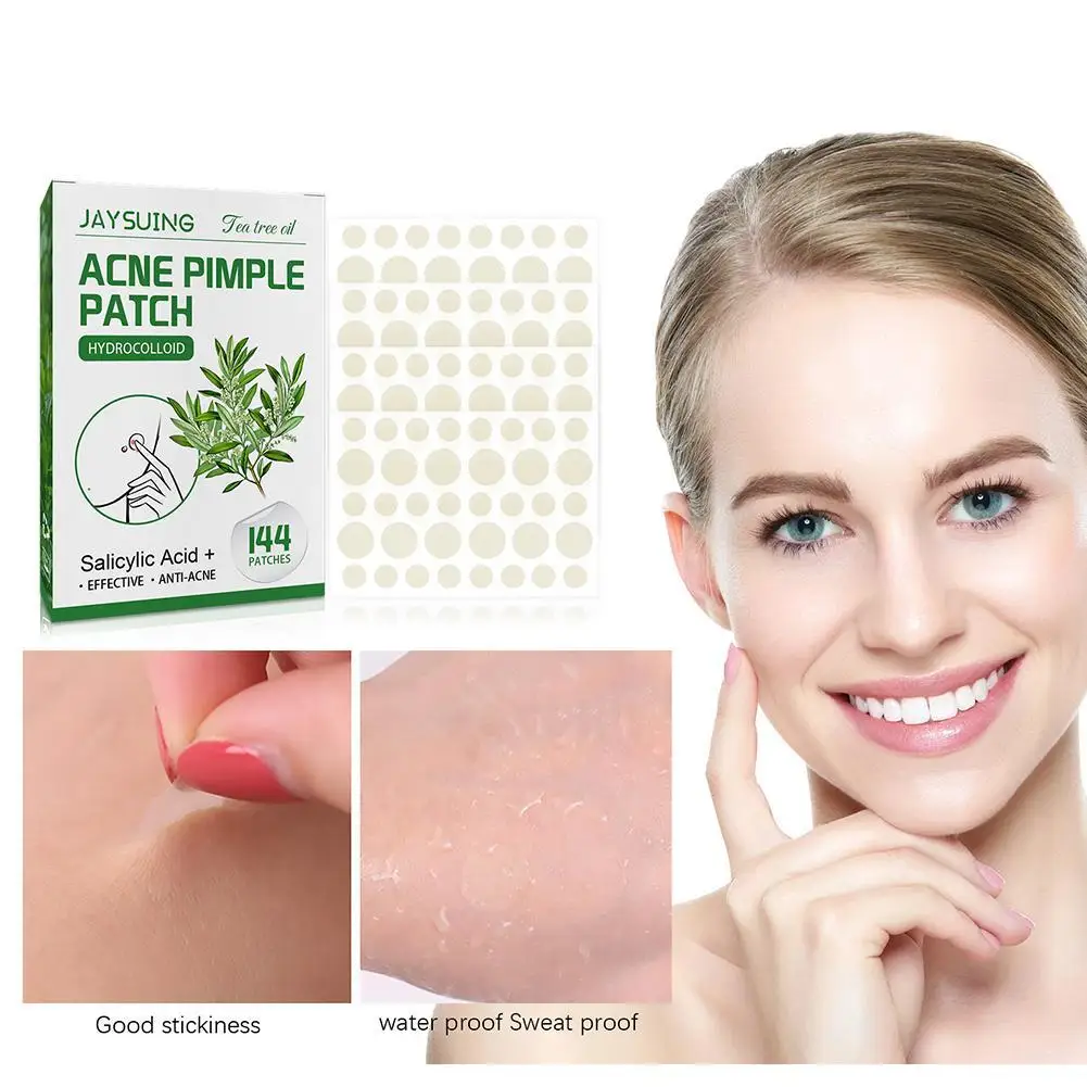 Hydrocolloid Salicylic Acid Acne Pimple Patches Treatment For Zits Blemishes Tea Tree Oil Acne Patch Moisturizing Skin Repair