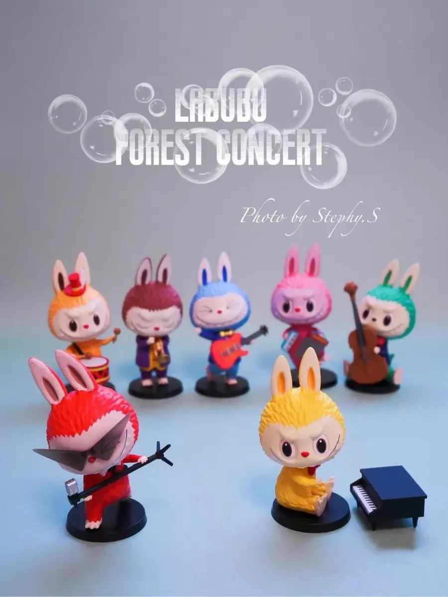 Blind Box Toys Original Labubu Forest Concert Series Model Confirm Style Cute Anime Figure Gift Surprise Box
