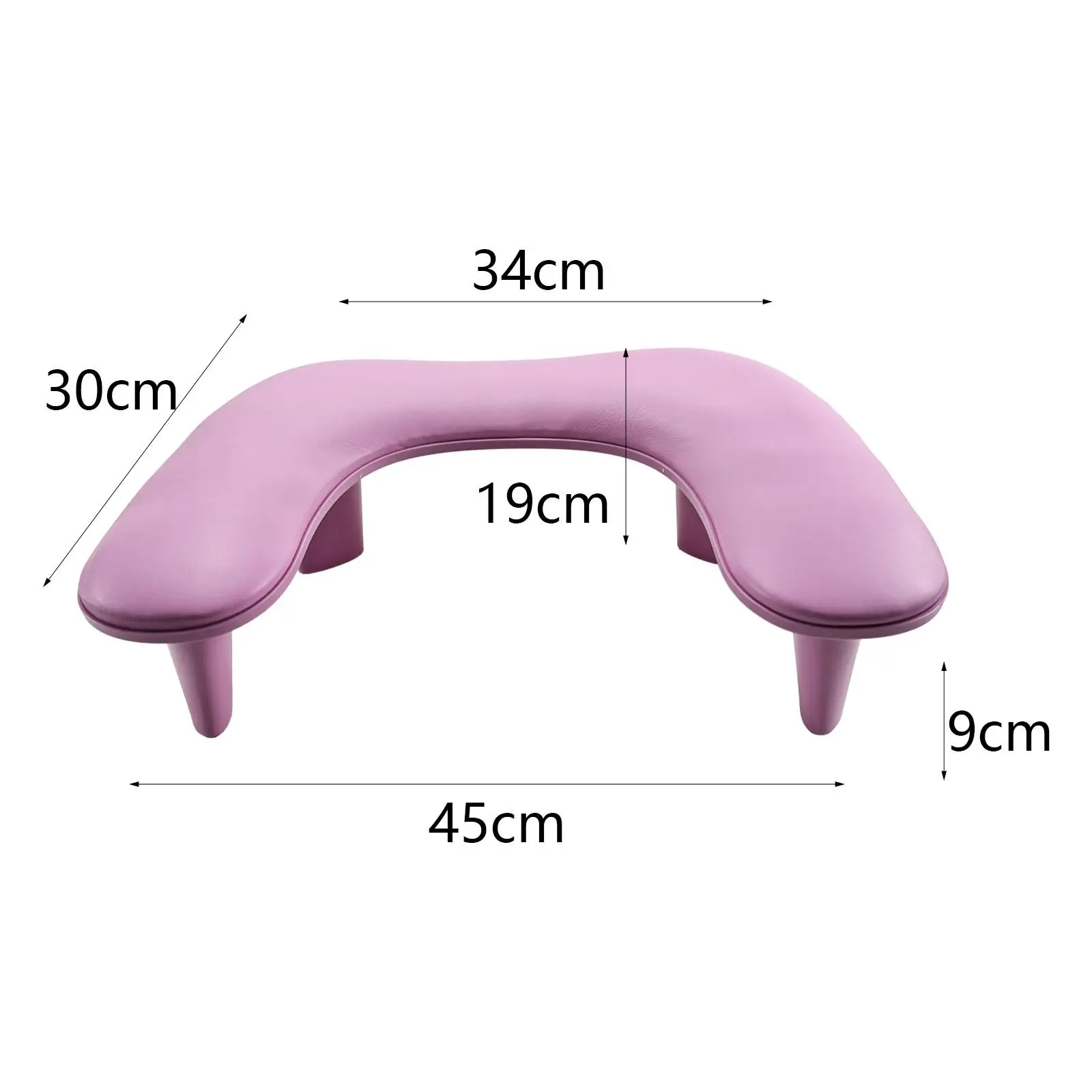 U Shape Arm Rest Nail Arm Rest Stand Manicure Nail Hand Rest Pillow Cushion Non Slip for Home DIY Salons Personal Nail Art Tech