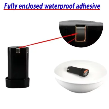 Batteria al litio di grande capacità originale al 100% 12V 2200mAh per raschiatrice elettrica per squame di pesce domestica. Ricarica riciclabile