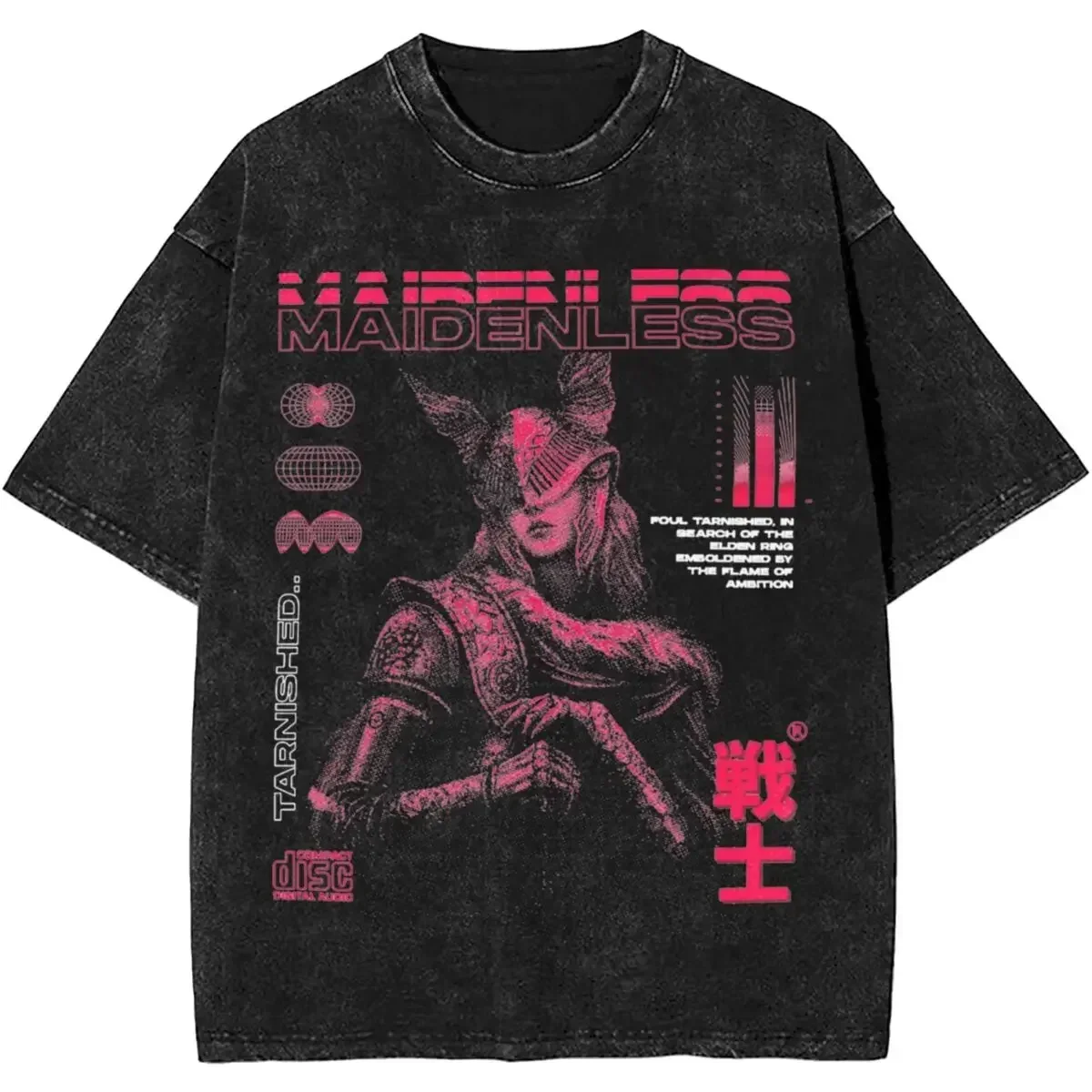 Malenia Blade Of Miquella Washed New Arrival Mens Clothes Tee Shirt Homme Graphic T-Shirts Men Tshirt for Men Ropa Hombre 62924
