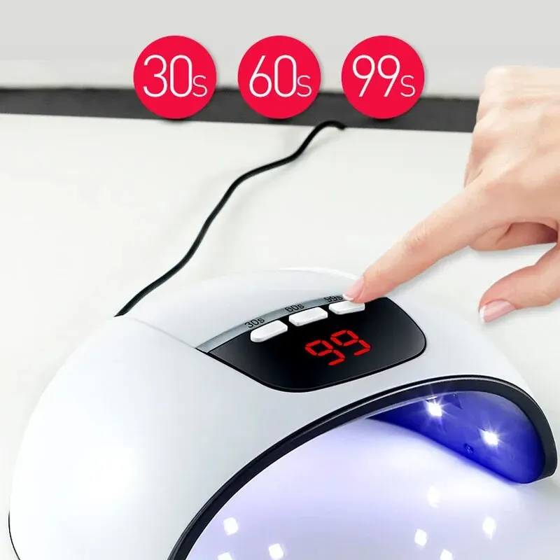 Secador de unhas com luz solar simulada, lâmpada led uv, máquina profissional de fototerapia de unhas, ferramenta de equipamento de salão de beleza