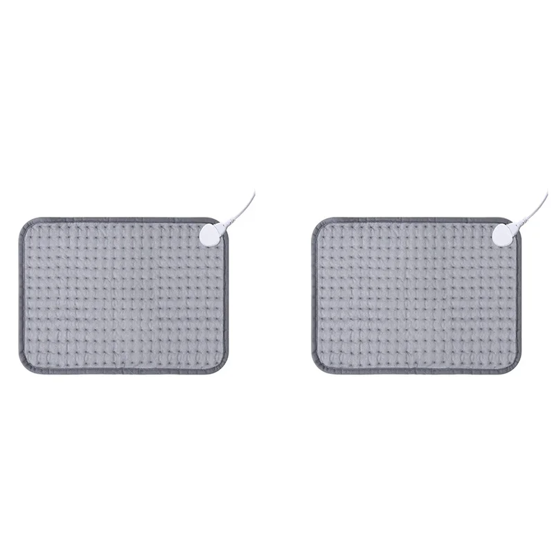 

2 грелки 12X15,7 дюйма для поддержки спины и судорог. Комфортная технология быстрого нагрева и моющаяся грелка. Вилка стандарта США.