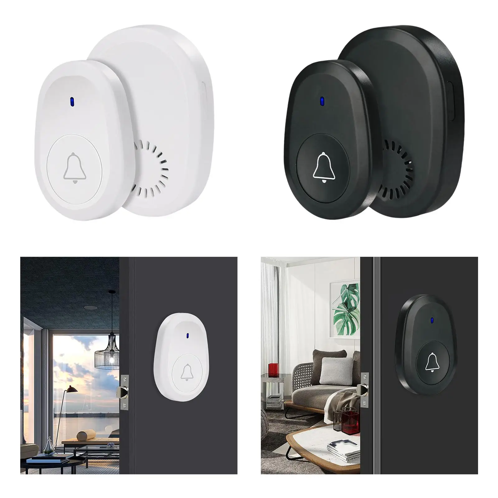 Trandetree007au-timbre de puerta con Sensor portátil, para entrada de casa y oficina