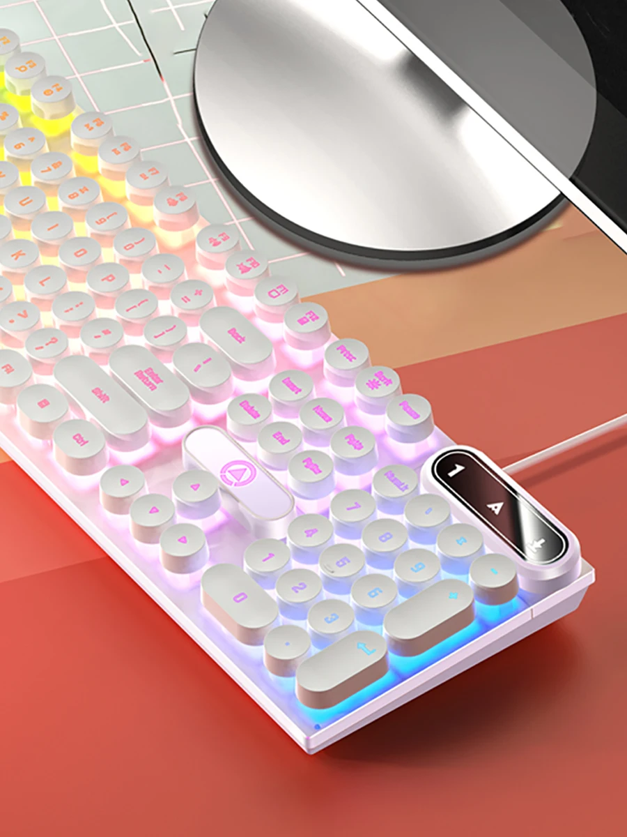 Clavier de jeu filaire avec pavé numérique, clavier 104 touches à profil bas pour ordinateur portable/ordinateur de bureau/PC, accessoires de bureau informatique