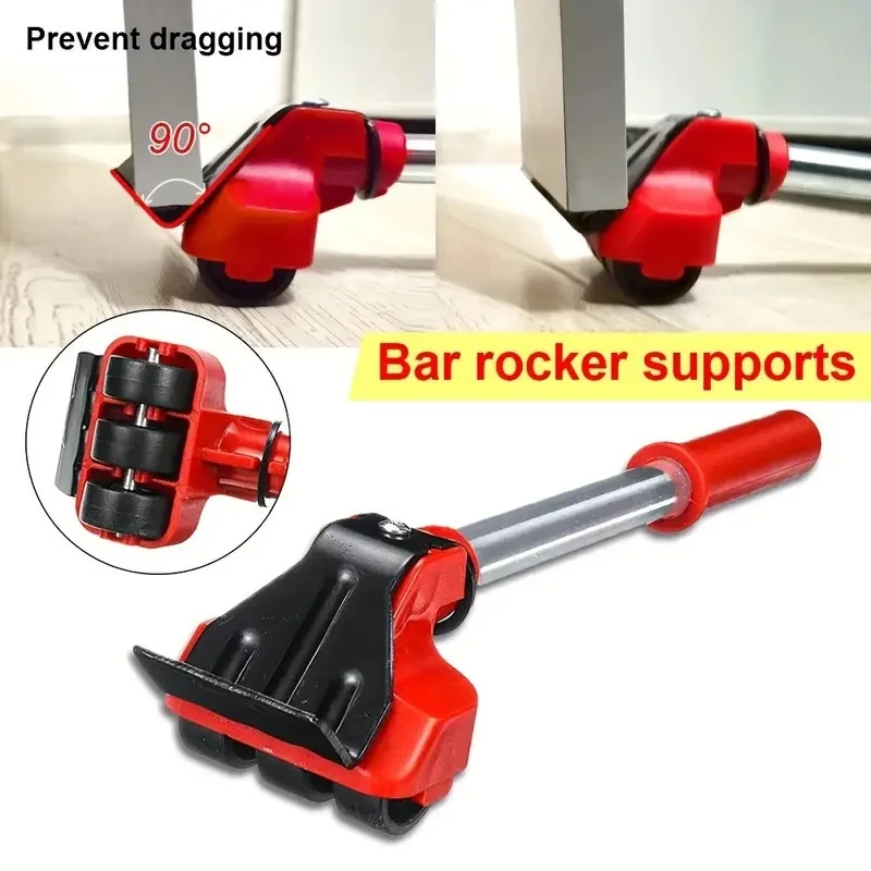 A set of professional mobile heavy-duty furniture movers for easy lifting and movement, which can protect wooden floors