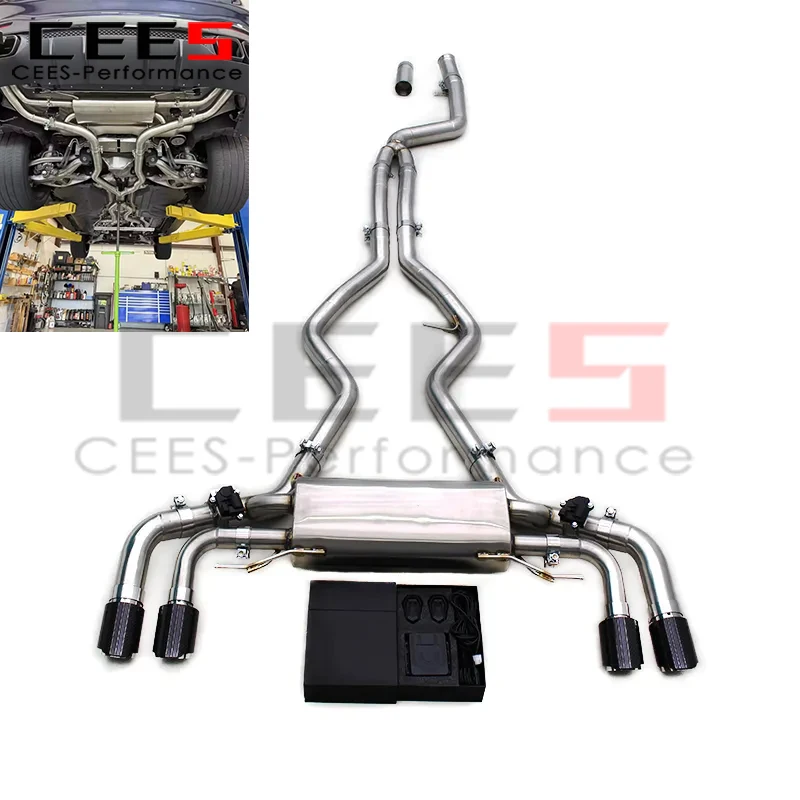 

Cees Клапанная выхлопная система SS304 Трубы глушителя выхлопных газов для BMW M440 M440i G22 M340i M340 G20 3.0T 2019-2025 Выхлоп с пультом дистанционного управления