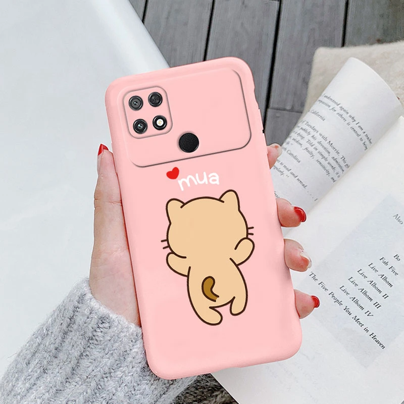 Custodia in Silicone per Poco C40 PocoC40 C 40 custodia protettiva morbida TPU Cute Cartoon Cat Owl Coque Bags Funda per Xiaomi Poco C40