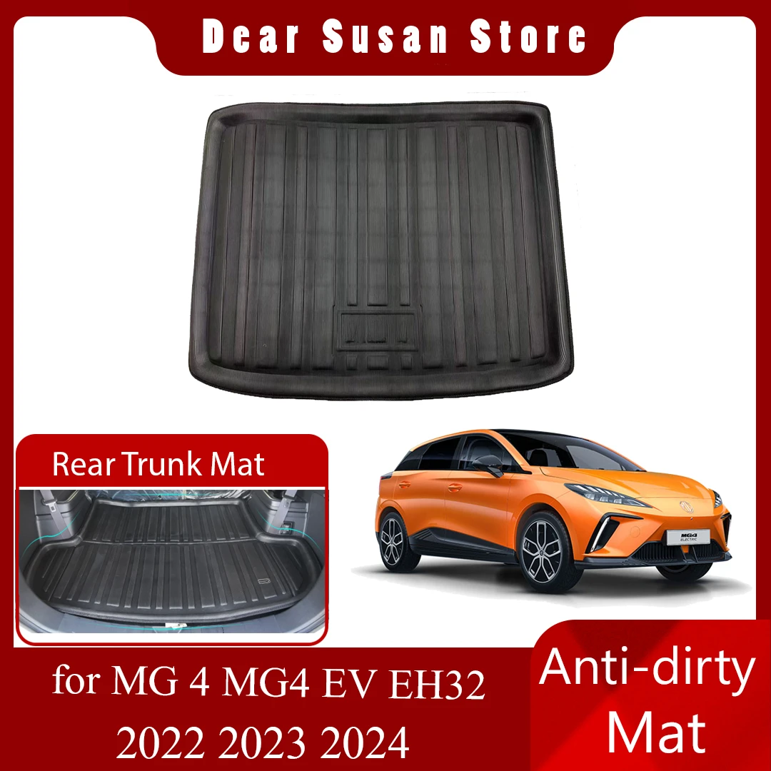 

Car Rear Trunk Mat for MG 4 MG4 MuLan EV EH32 2022 2023 2024 Waterproof Pad Space Tray Luggage Boot Liner Carg Cover Accessories