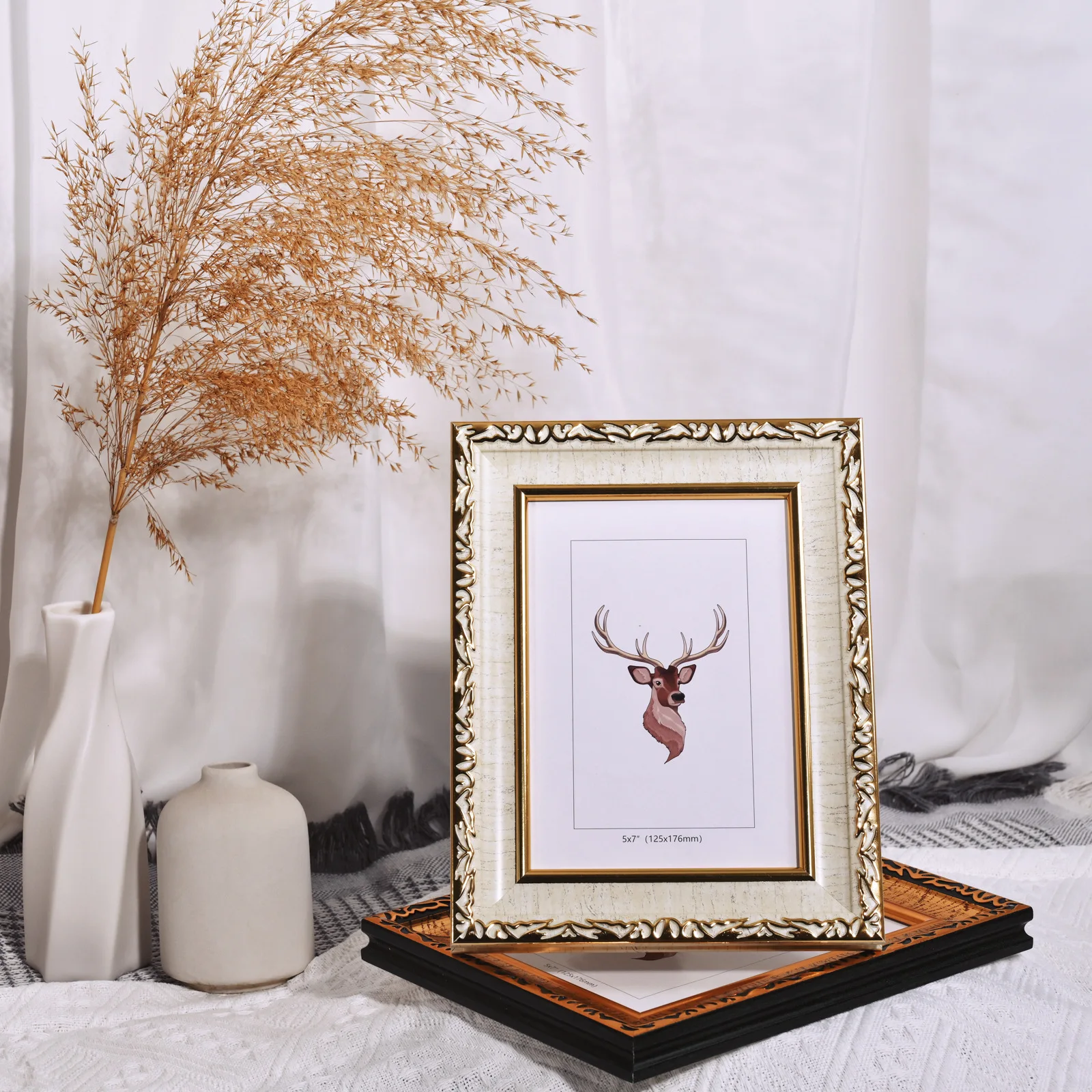 European creative photo frame A4 table 5 6 7 8 10 16 inch high-end photo frame picture frame A3 family photo wall hanging