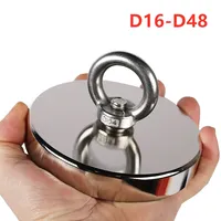 Super Strong Neodymium Fishing Magnets Heavy Duty Rare Earth Magnet with Countersunk Hole Eyebolt for Salvage Magnetic Fishing