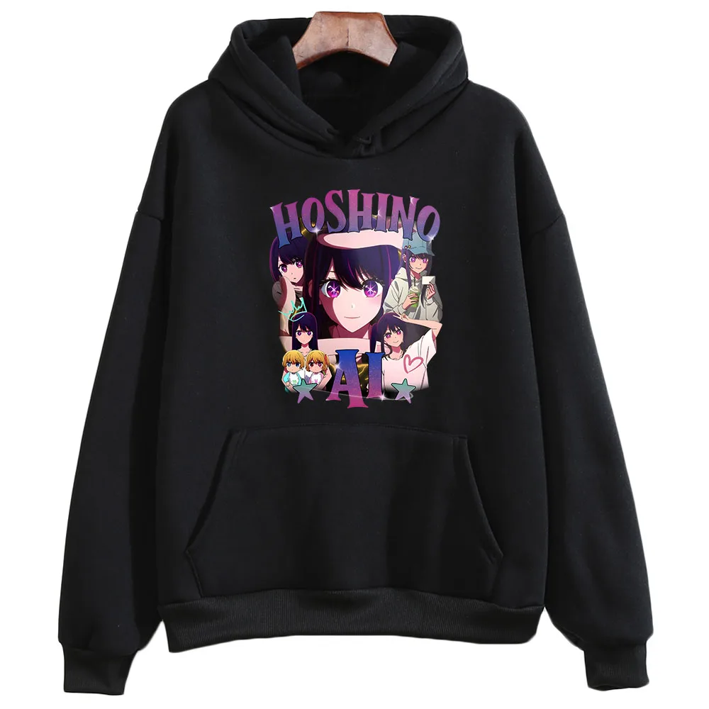 Oshi No Ko Hoshino Ai Aesthetic Hoodie Women Splicing Photos Cartoon Manga Graphic Hoodies 2023 Japanese Anime Y2k Clothes Tops