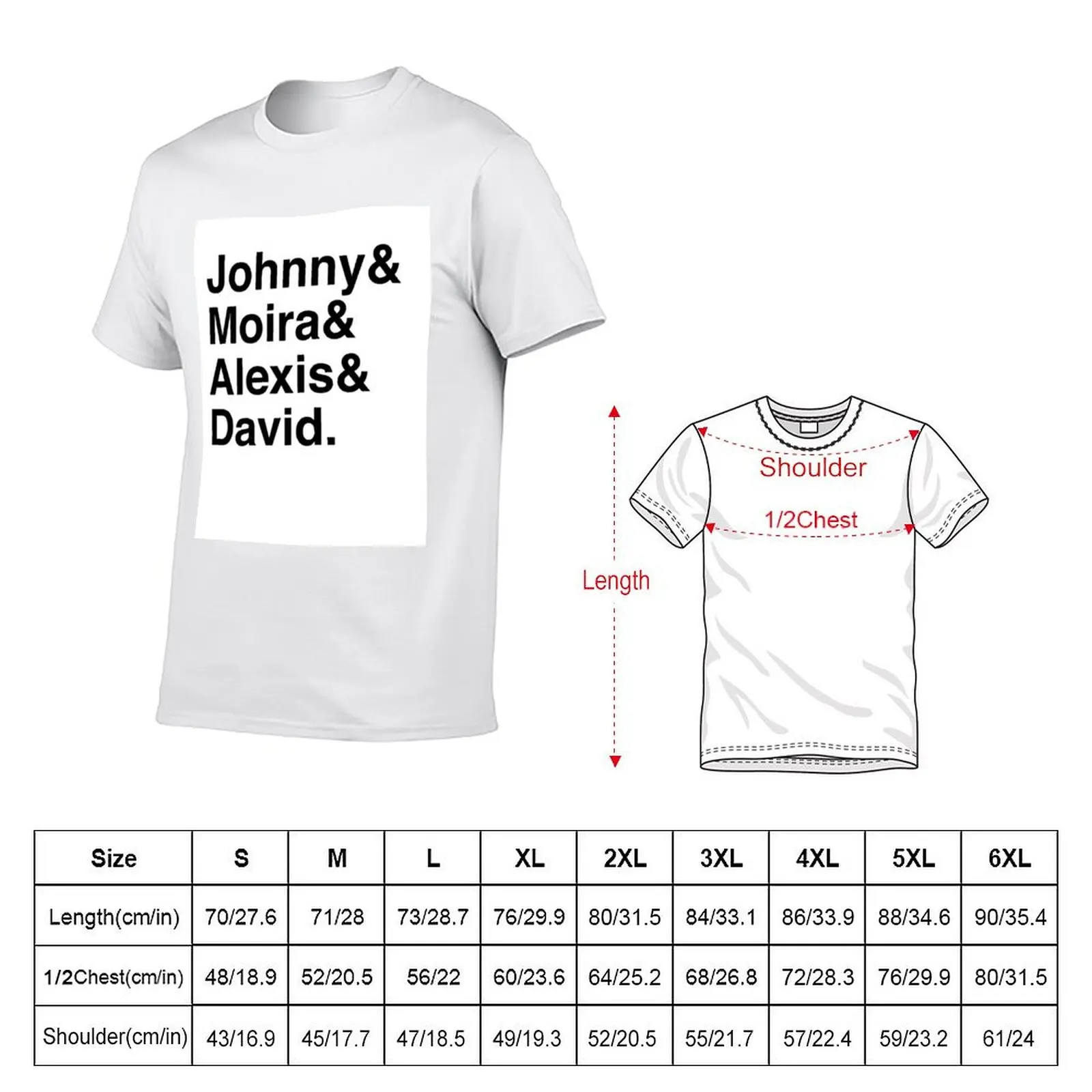 Schitts Creek Characters Typography T-Shirt aesthetic clothes vintage t shirts boys animal print funny t shirts for men