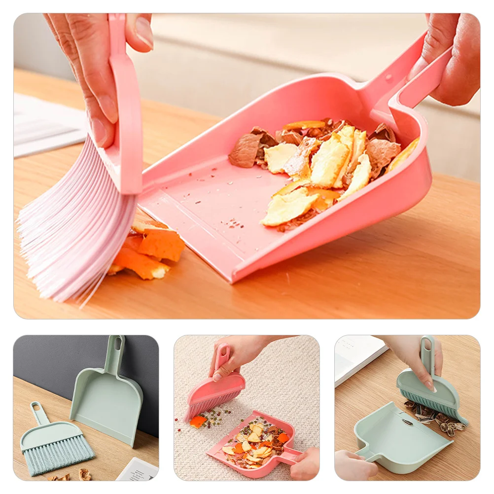 

2Set Mini Broom Dustpan Set Practical Ergonomic Design for Efficient Tabletop Cleaning Mini Broom and Dustpan Set