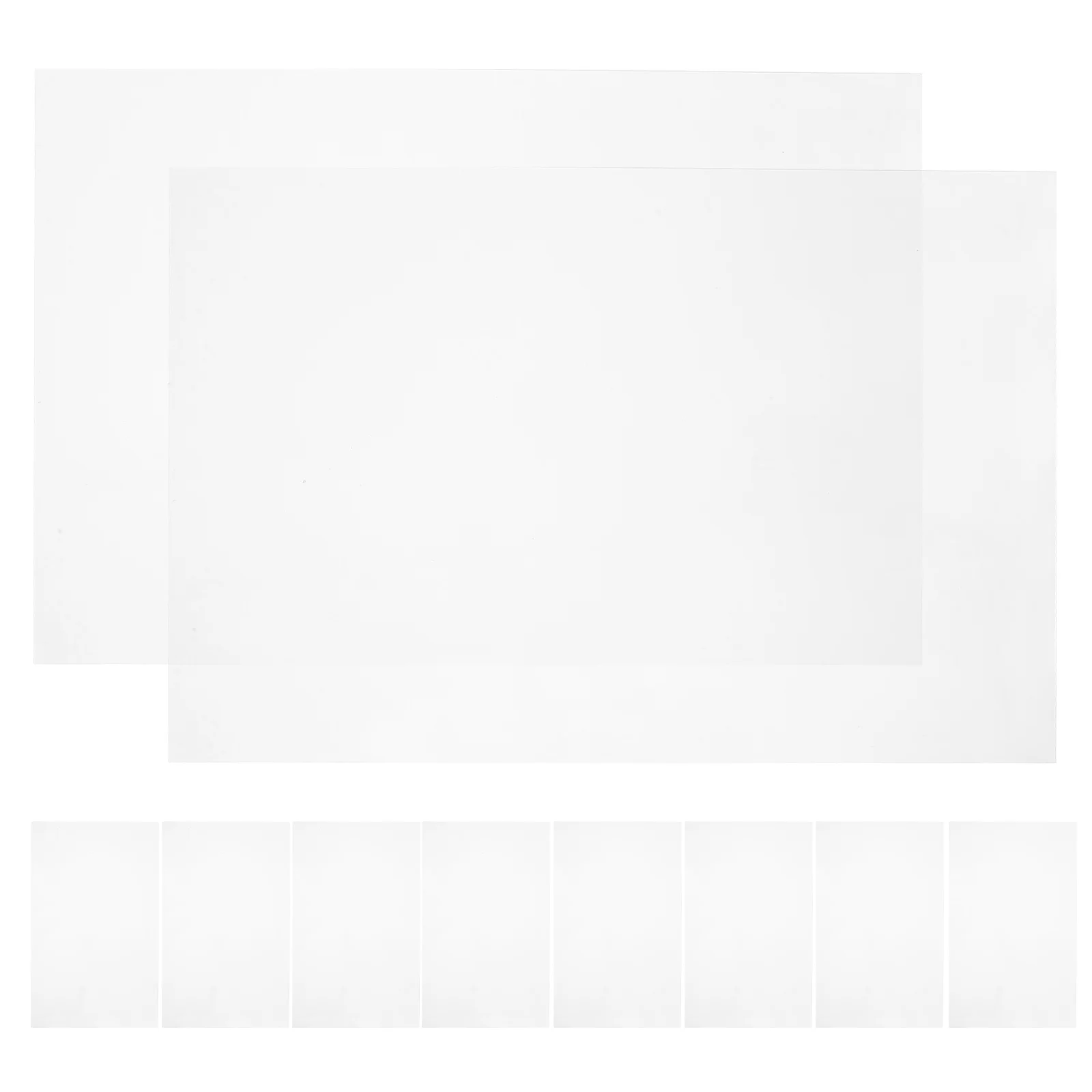 

10Pcs 3D Drawing Effect Tracing Boards Translucent Plastic Sheets Rich Accessories for Creative Projects and Detailed Artwork